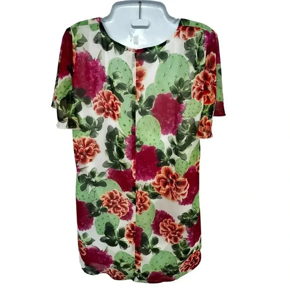 Show me your Mumu for Stitch Fix Floral Shift Trapeze Mini Dress Flowy Women’s S - Picture 6 of 6